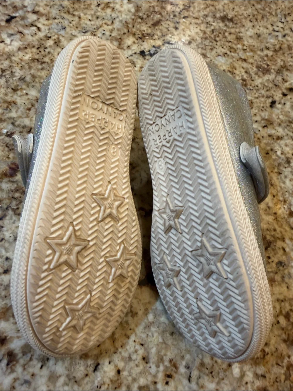 Harper Canyon Sparkle Silver Cat Mary Jane Shoes